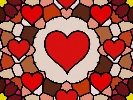 シームレスなモザイク　ｑ　バレンタイン バレンタインデー,バレンタイン,ハート,マーク,お祝い,飾り,幸せ,ロマン,ロマンティック,2月のイラスト素材