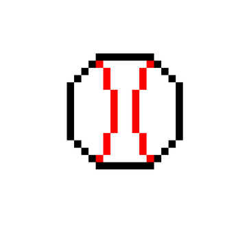 pixelated baseball ball, dot gambar, art piksel, baseball ball, JPG