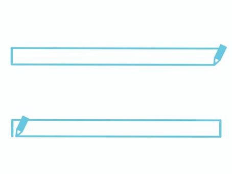 鉛筆で囲んでる細いフレーム～極細長方形～ フレーム,枠線,ライン,枠,鉛筆,メモ,文具,文房具,書きかけ,途中のイラスト素材