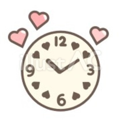 ハートの時計
