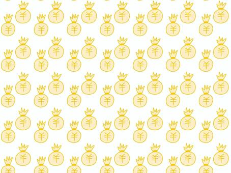 金袋のパターン お金,マネー,通貨,袋,パターン,柄,模様,手書きのイラスト素材