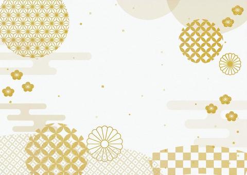 金の和柄の金粉を散りばめた和紙 金の和柄の金粉を散りばめた和紙 和柄,金粉,和紙,背景,キラキラ,豪華,正月,和風,年賀状,鹿の子のイラスト素材