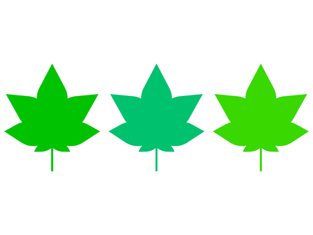 Illustration, blue leaves, leaf, summer, 