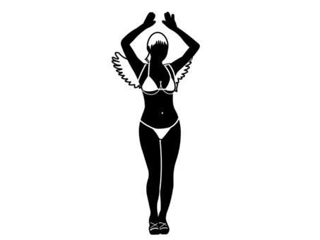 サンバ サンバ,人,人物,ダンサー,美人,天使,女性,踊り,躍動,ダンスのイラスト素材