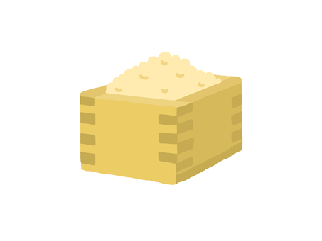 節分の豆 節分,豆まき,福豆,大豆,升,縁起物,木製,伝統,行事,風習のイラスト素材