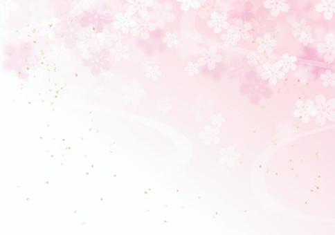 桜の背景 桜,春,和風,和,日本,柄,祝,ポストカード,チラシ,広告のイラスト素材