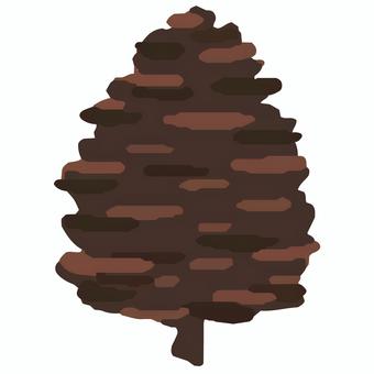 松ぼっくり 松ぼっくり,松毬,松笠,松,木の実,植物,ベクター,手描き,手描き風,シンプルのイラスト素材