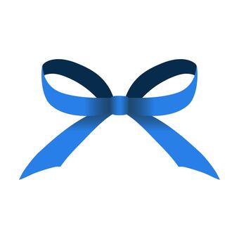 青いリボン05 リボン,ribbon,青,blue,ブルー,かわいい,デザイン素材,パーツ,プレゼント,贈り物のイラスト素材