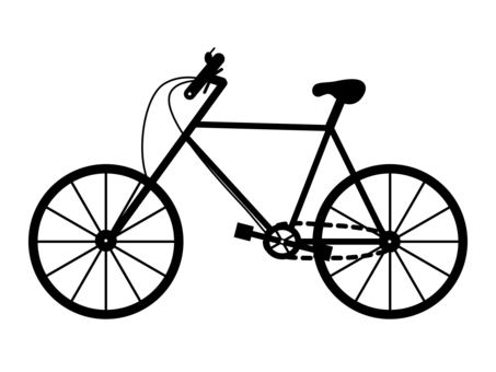 自転車 自転車,二輪車,車輪,乗り物,マウンテンバイク,シンプル,アイコン,格好いいのイラスト素材