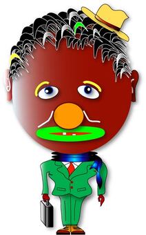 こんにちわ～ アニメ,セールス,アタッシュケース,正装,身だしなみのイラスト素材