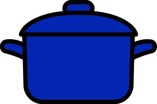 紺の鍋です。 鍋,シンプル,両手鍋,料理,煮込み,キッチン,調理,オーブン対応,業務用,家庭用のイラスト素材