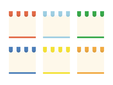 かわいいテントのお店フレームセット お店,フレーム,枠,店,店舗,囲み,見出し,テント,正方形,四角のイラスト素材