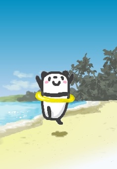 Panda "sandy beach" jump, , JPG