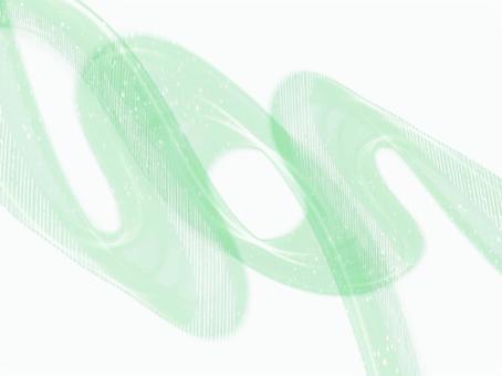 風のリボン-ライトグリーン03 風,リボン,ミント,グリーン,ライン,爽やか,自然,透明感,光,抽象のイラスト素材