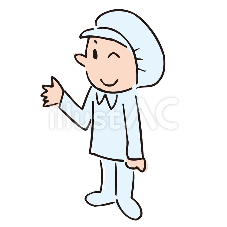 見学 工場の人2イラスト No 無料イラストなら イラストac