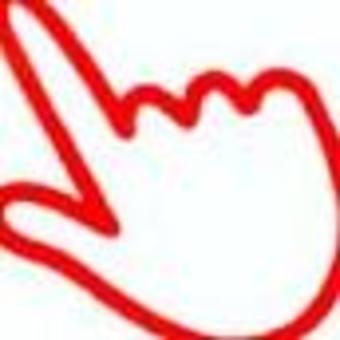 Illustration, finger pointing, arrow, direction, 