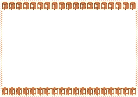 壁紙の図工室の椅子です。 壁紙,図工室,椅子,作業,木製,学校,家具,四角,クラフト,教室のイラスト素材