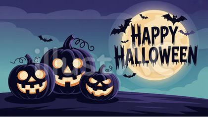ダークポップなハロウィン背景