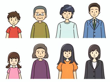 插圖, 圖標, 人物, 男女, 