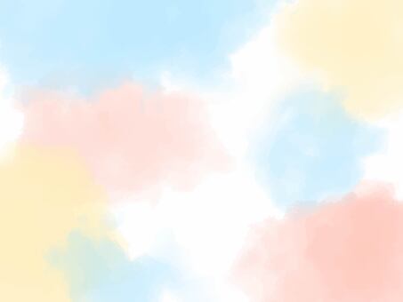 水彩でにじんだ背景12 水彩,背景,にじみ,カラフル,かわいい,おしゃれ,ベクター,手描き,フレーム,枠のイラスト素材