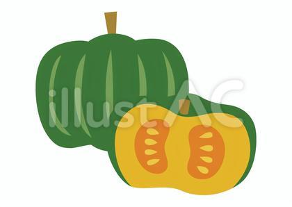 かわいいカボチャのイラスト