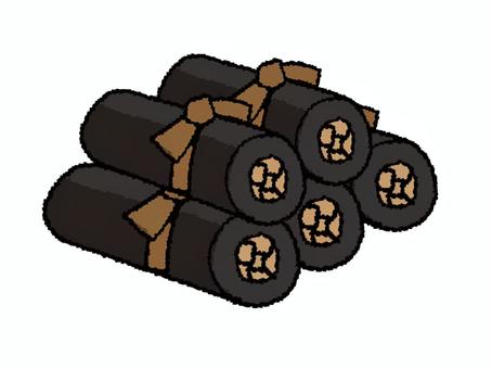 昆布巻き 昆布巻き,食べ物,昆布,お知らせ用,宣伝用,pop調,手描き,挿絵,ワンポイント,素材のイラスト素材
