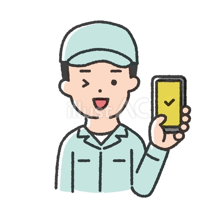 男性の作業員A-46 作業員,人物,男性のイラスト素材