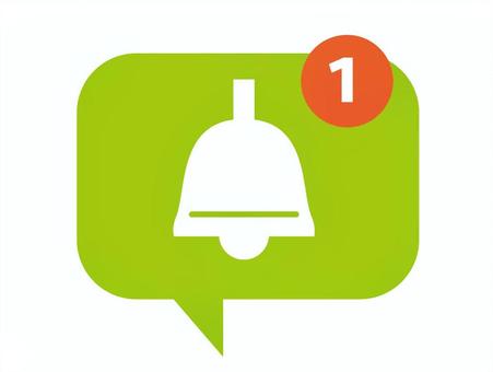 通知バッジ 通知,ベル,バッジ,アイコン,マーク,緑のイラスト素材