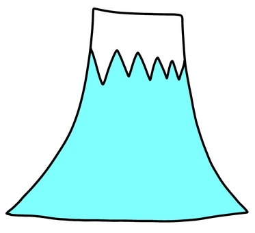 富士山 富士山,山梨,静岡,山,手書き,登山,火山のイラスト素材