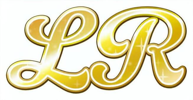 レアリティ　ロゴ（Gelato）LR レアリティ,ロゴ,アイコン,lr,レジェンドレア,マーク,文字,ソシャゲ,トレカ,トレーディングカードのイラスト素材