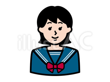 女子生徒(セーラー服・真面目)