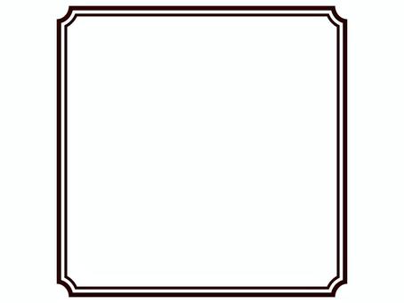 ブラウンの上品な飾り枠 ブラウンの上品な飾り枠 枠,フレーム,ブラウン,茶色,飾り,上品,囲み,クラシック,レトロ,エレガントのイラスト素材
