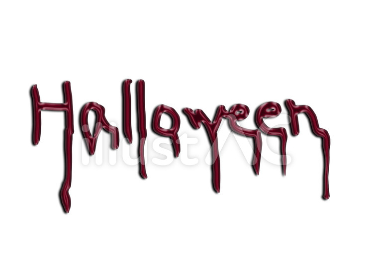 血のりでかいたようなハロウィンの文字 ハロウィン,文字,血のりのイラスト素材