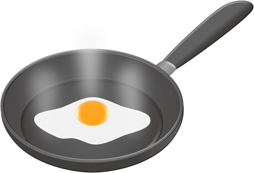 Illustration, frying pan, fried egg, cuisine, 