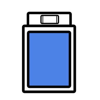 布団　アイコン アイコン,ピクトグラム,マーク,布団,寝具,青,png,jpg,生活のイラスト素材