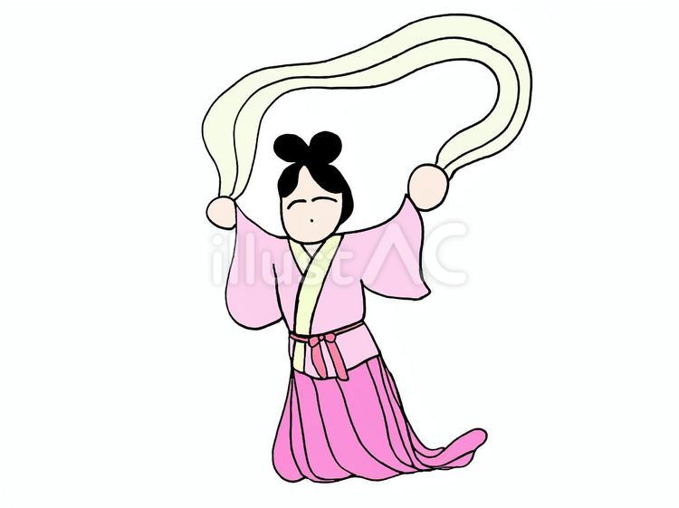ゆるっとおひめさま 人物,女性,古代のイラスト素材
