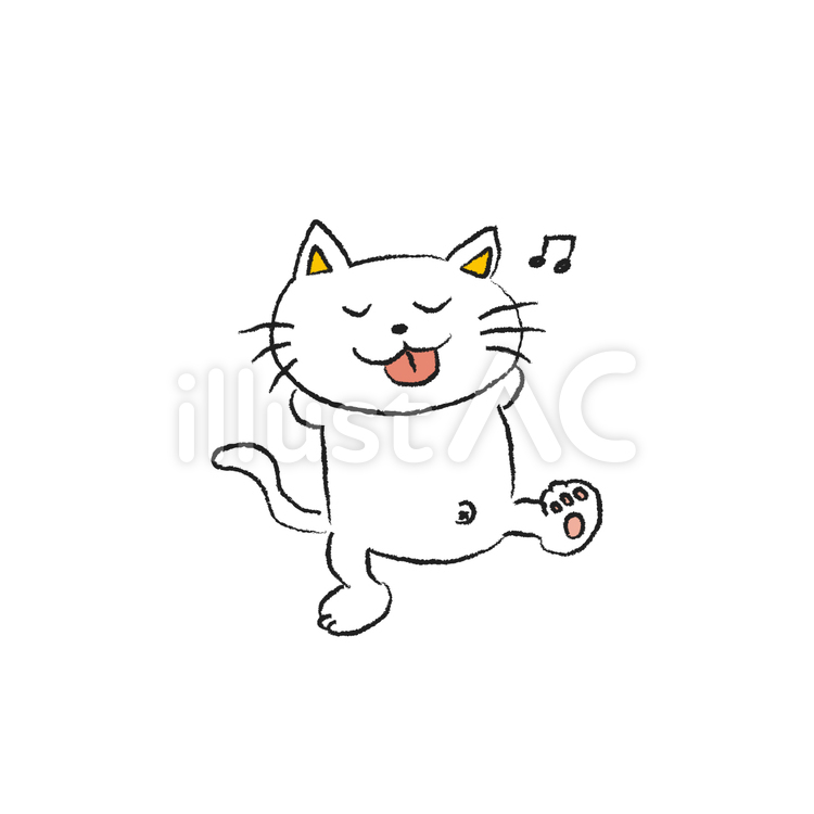 ねっこ　音符 ネコ,音符,肉球のイラスト素材