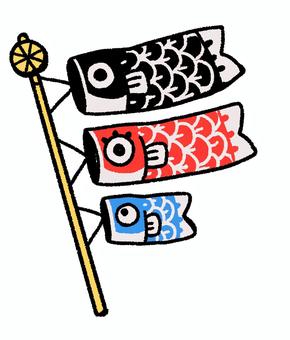 鯉のぼり 鯉のぼり 鯉のぼり,シンプル,かわいい,ポップ,端午,節句のイラスト素材