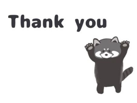 レッサーパンダのサンキューカード レッサーパンダ,くま,サンキューカード,thank,you,手描き,かわいい,動物のイラスト素材