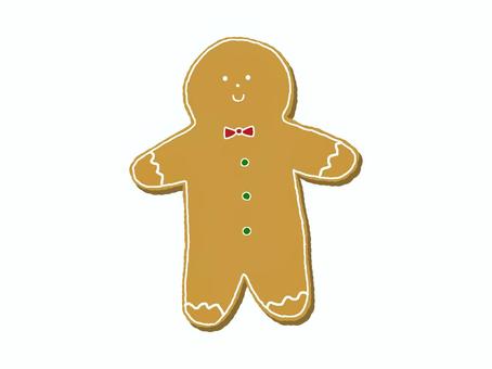 ジンジャーブレッドマン ジンジャークッキー,クリスマス,お菓子,食べ物,人型のイラスト素材