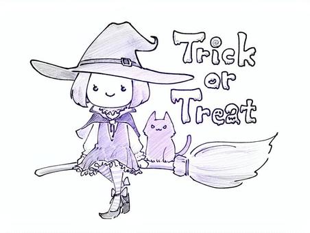 トリックオアトリート　魔法使いの女の子