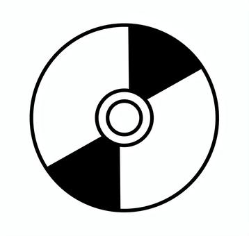 CDアイコン（シルエット） cd,dvd,レコード,音楽,演奏,ミュージック,メディア,光ディスク,ディスク,ブルーレイのイラスト素材