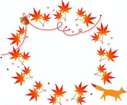 Maple frame, maple, autumn leaves, fallen leaves, JPG, PNG and AI