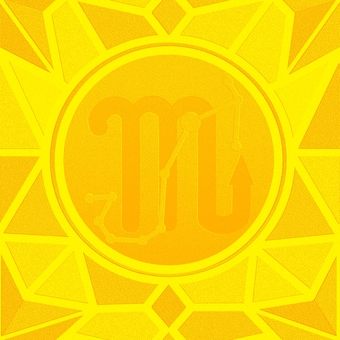 シームレスなモザイク蠍座　ｐ エンボス さそり座,蠍座,星占い,ホロスコープ,占星術,12星座,宇宙,天体,天文,ギリシャ神話のイラスト素材