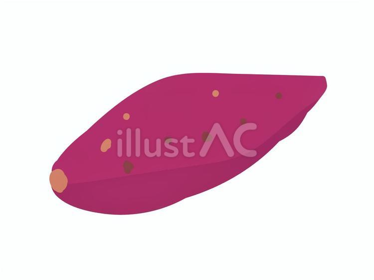 手描きのかわいいさつまいものイラスト さつまいも,芋,芋類のイラスト素材