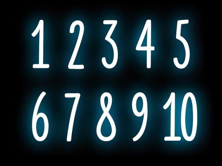 neon letters numbers, , JPG and PNG