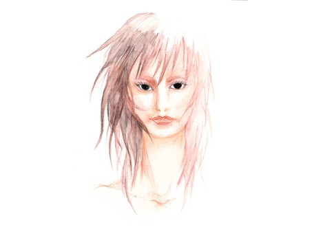 Illustration, female, people, watercolor, JPG and PNG