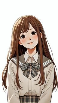 上目遣いの女の子