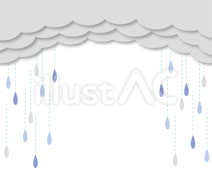 雨雲背景フレーム1