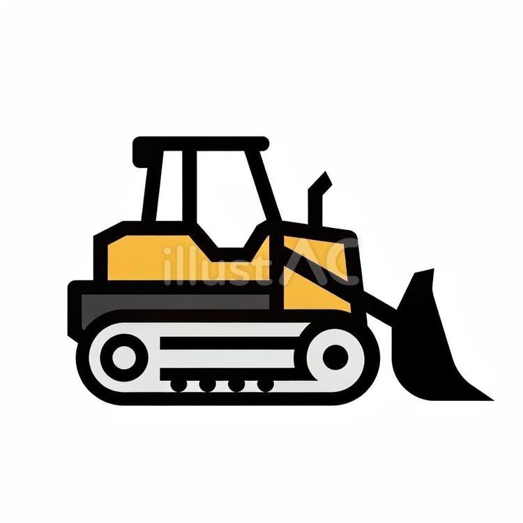 Free Vectors | Bulldozer mini icon